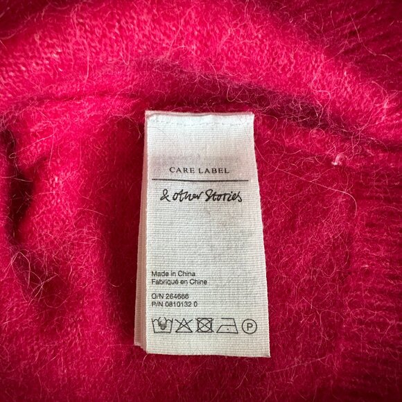 & Other Stories Fusia Alpaca Wool Blend Cardigan Sweater - Picture 7 of 8